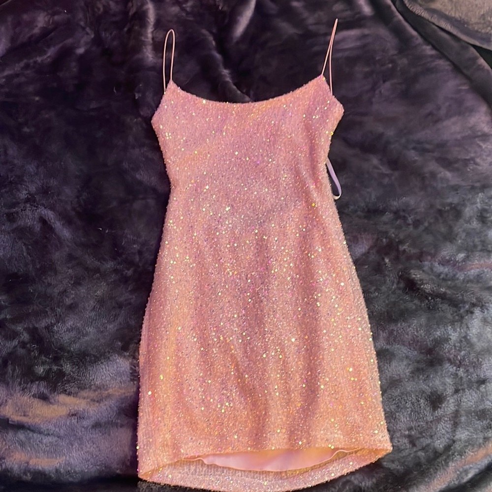 B. Darlin sequin homecoming dress